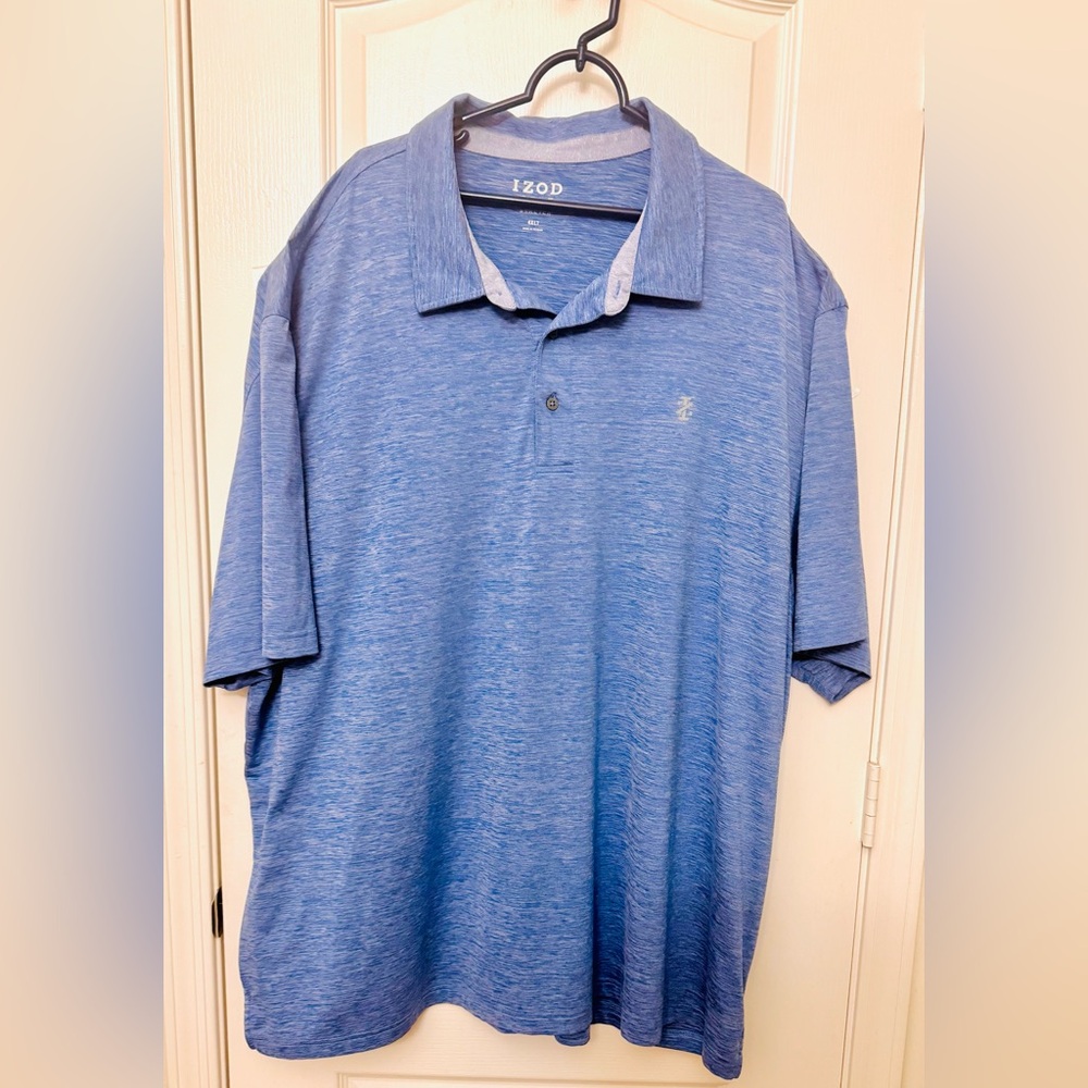 Izod Blue Gold Polo Shirt men’s 4xl Short-Sleeve Design - like new